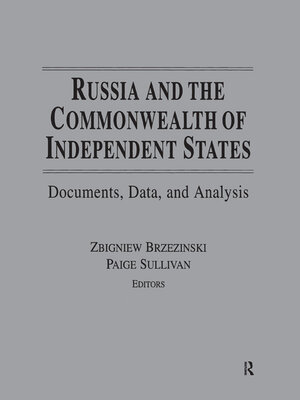 cover image of Russia and the Commonwealth of Independent States